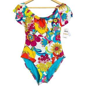 Trina Turk Multicolor Floral One Piece Swimsuit
